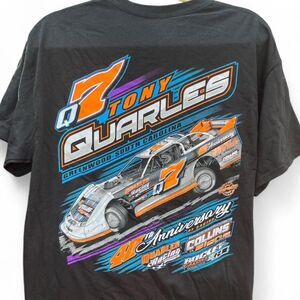 Tony Quarles Stock Car Racing 40th Anniversary Graphic Nascar Men's T-shirt
